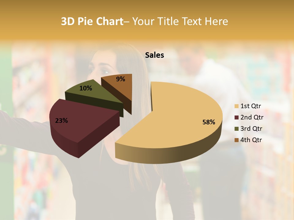Walk Turning Shopping PowerPoint Template