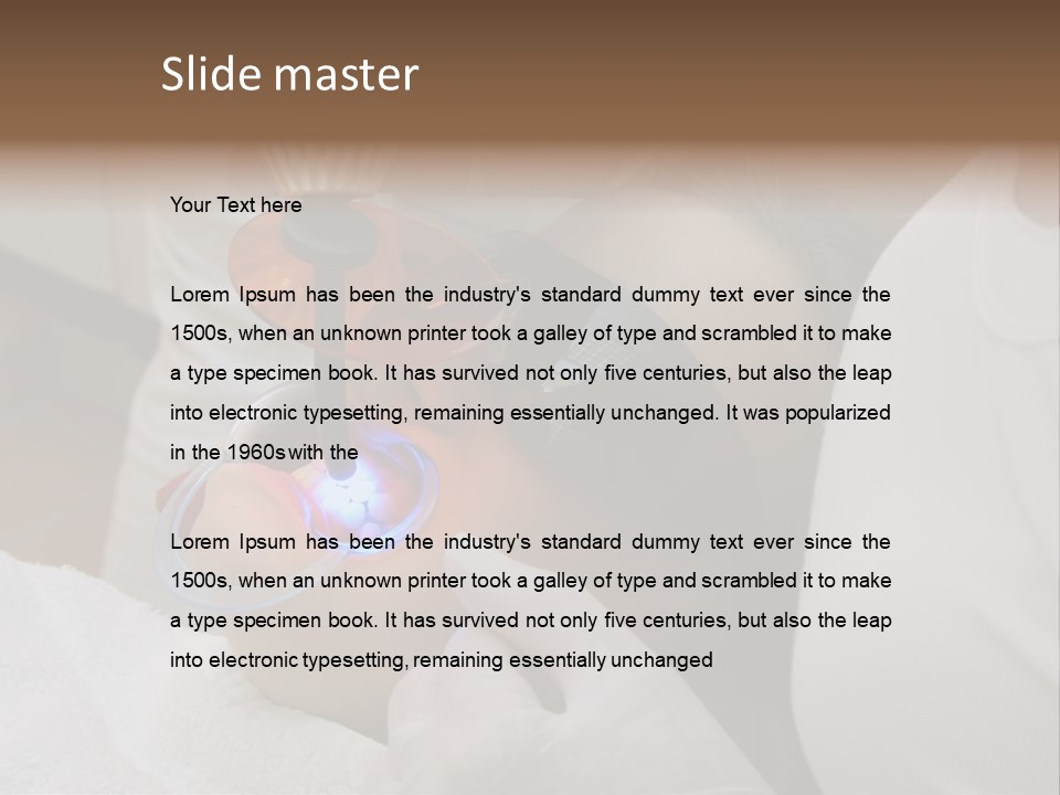 Child Orthodontics Closeup PowerPoint Template