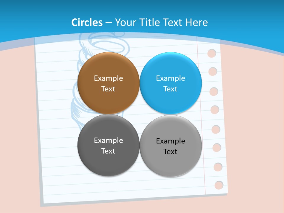 Scribble Notebook Lightbulb PowerPoint Template