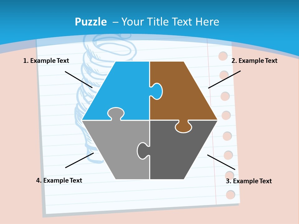 Scribble Notebook Lightbulb PowerPoint Template