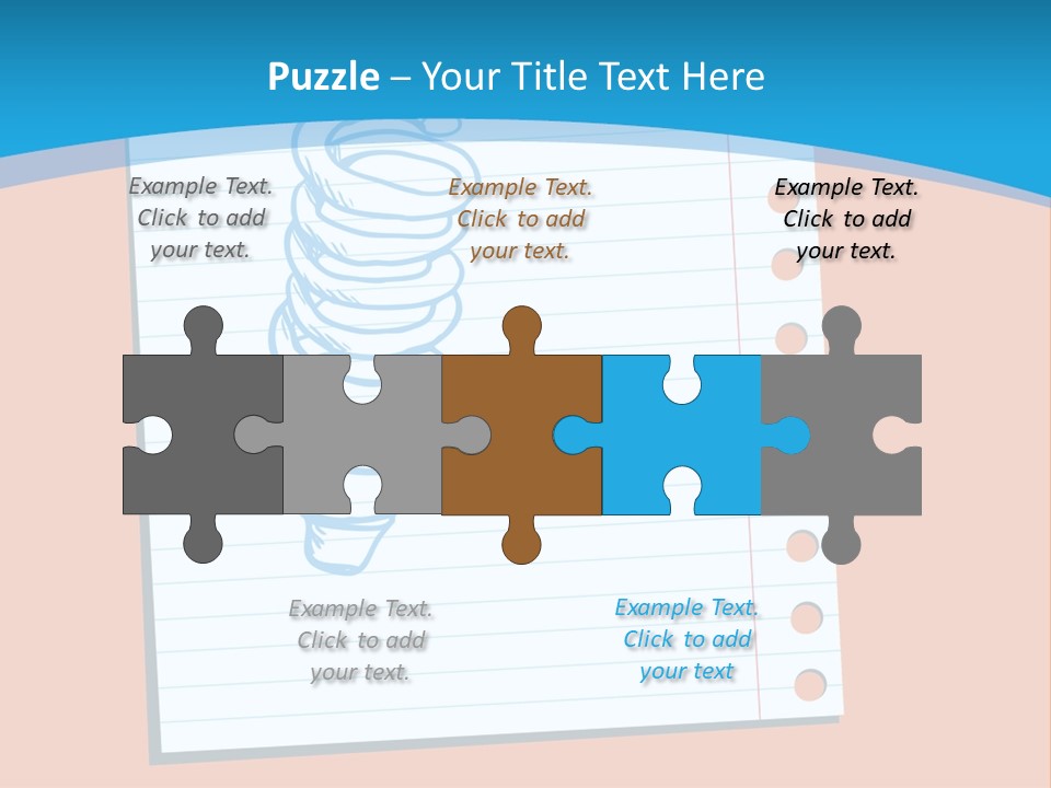 Scribble Notebook Lightbulb PowerPoint Template