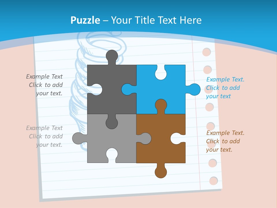 Scribble Notebook Lightbulb PowerPoint Template