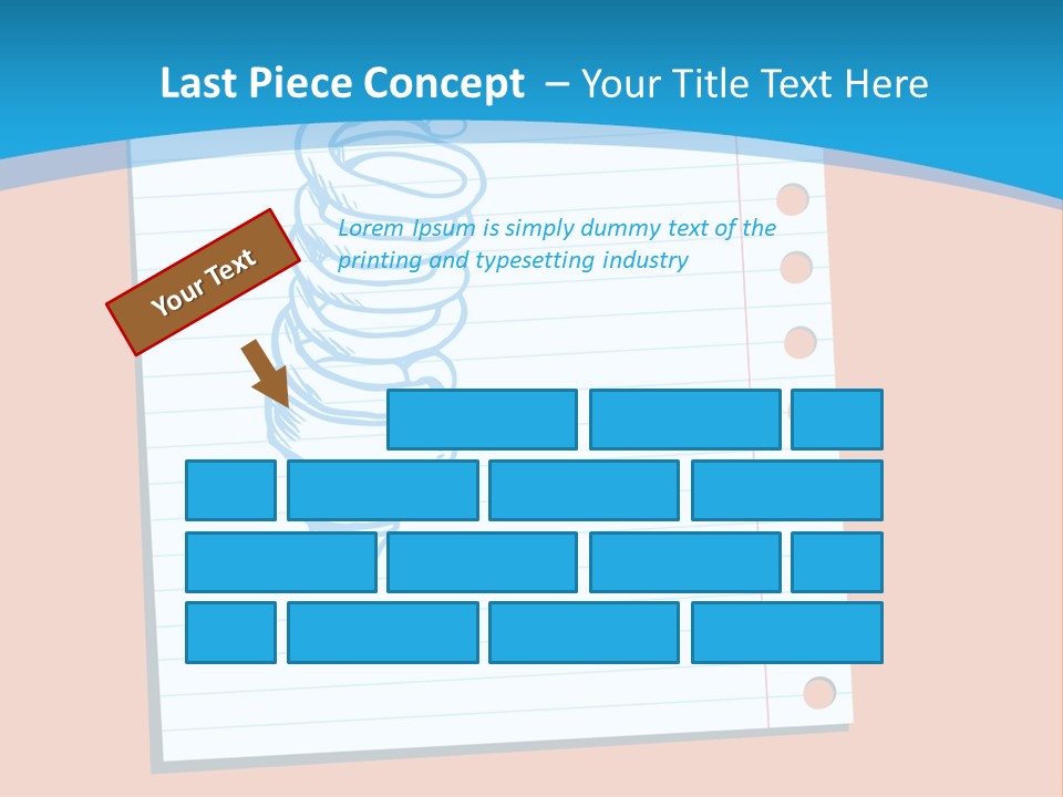 Scribble Notebook Lightbulb PowerPoint Template