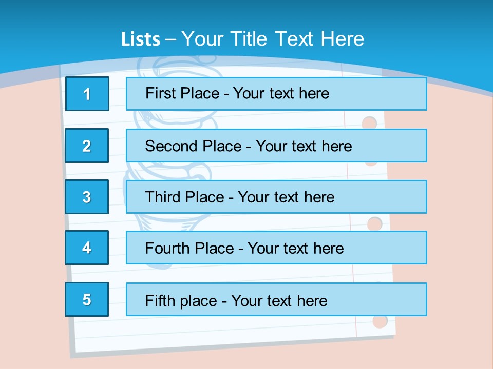 Scribble Notebook Lightbulb PowerPoint Template