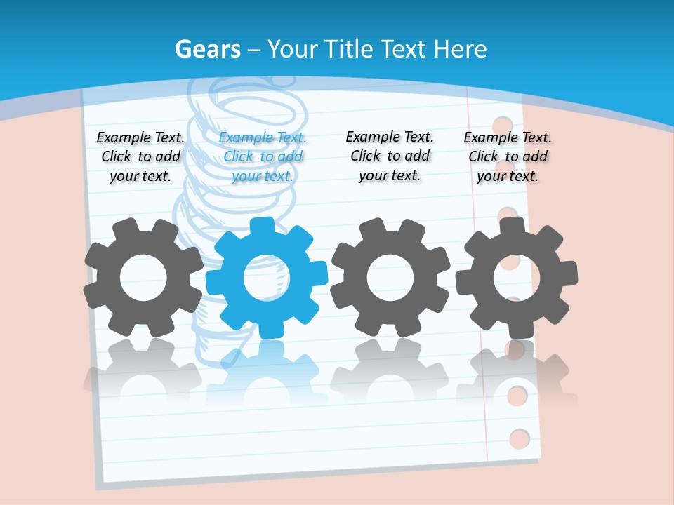 Scribble Notebook Lightbulb PowerPoint Template