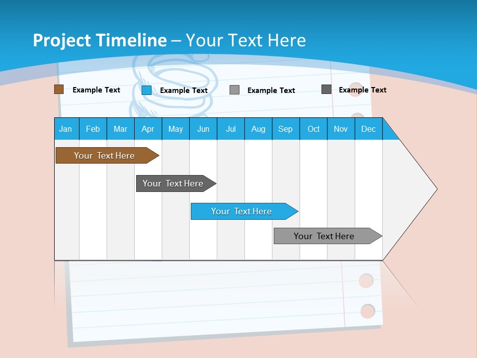 Scribble Notebook Lightbulb PowerPoint Template