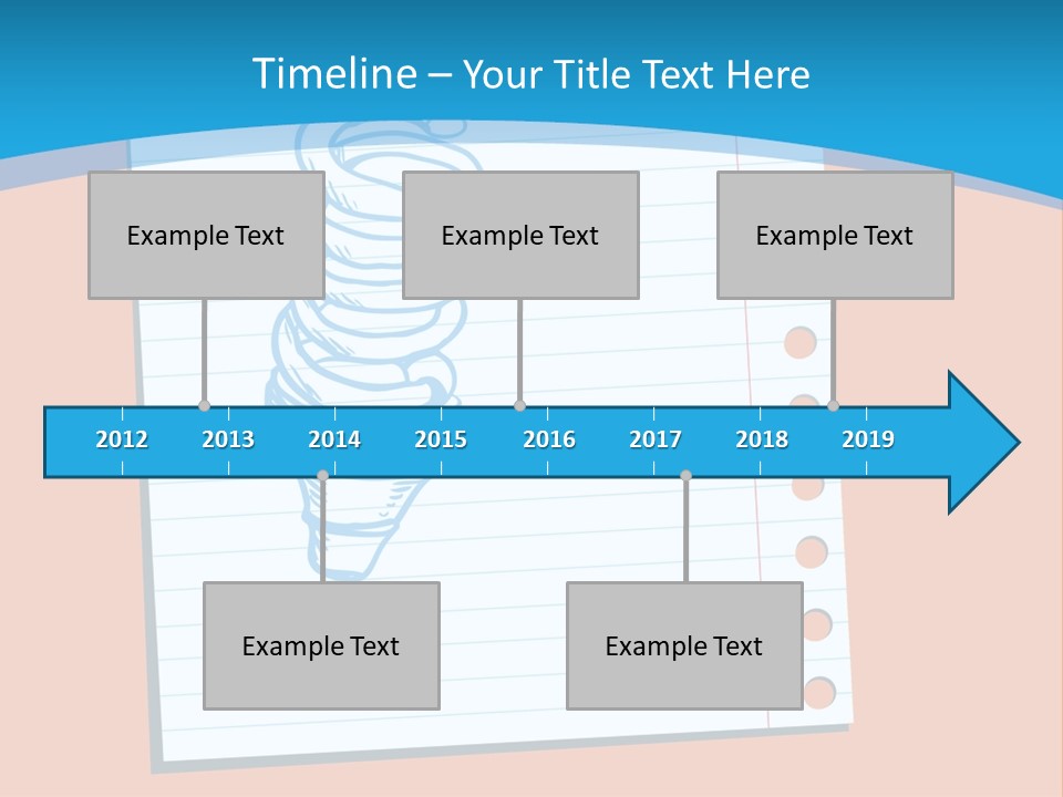 Scribble Notebook Lightbulb PowerPoint Template