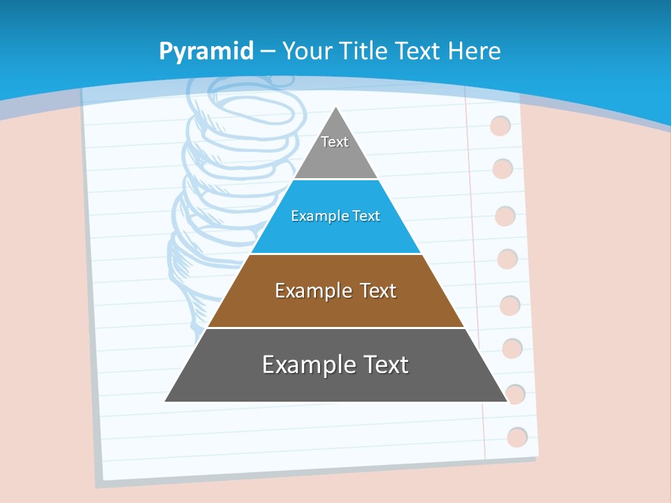 Scribble Notebook Lightbulb PowerPoint Template