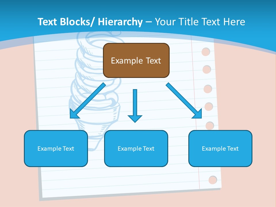 Scribble Notebook Lightbulb PowerPoint Template