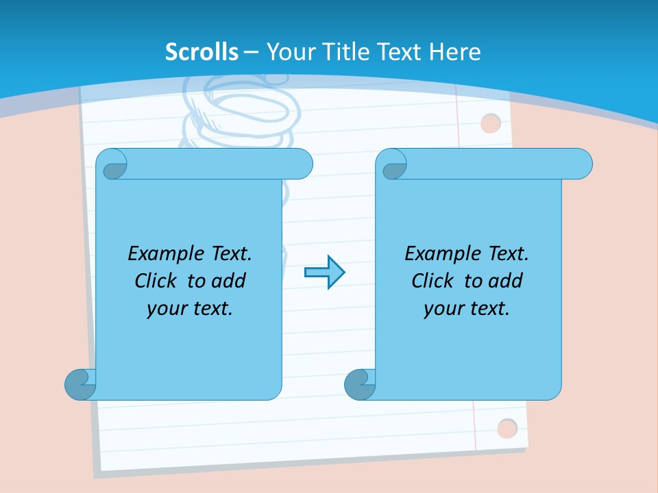 Scribble Notebook Lightbulb PowerPoint Template