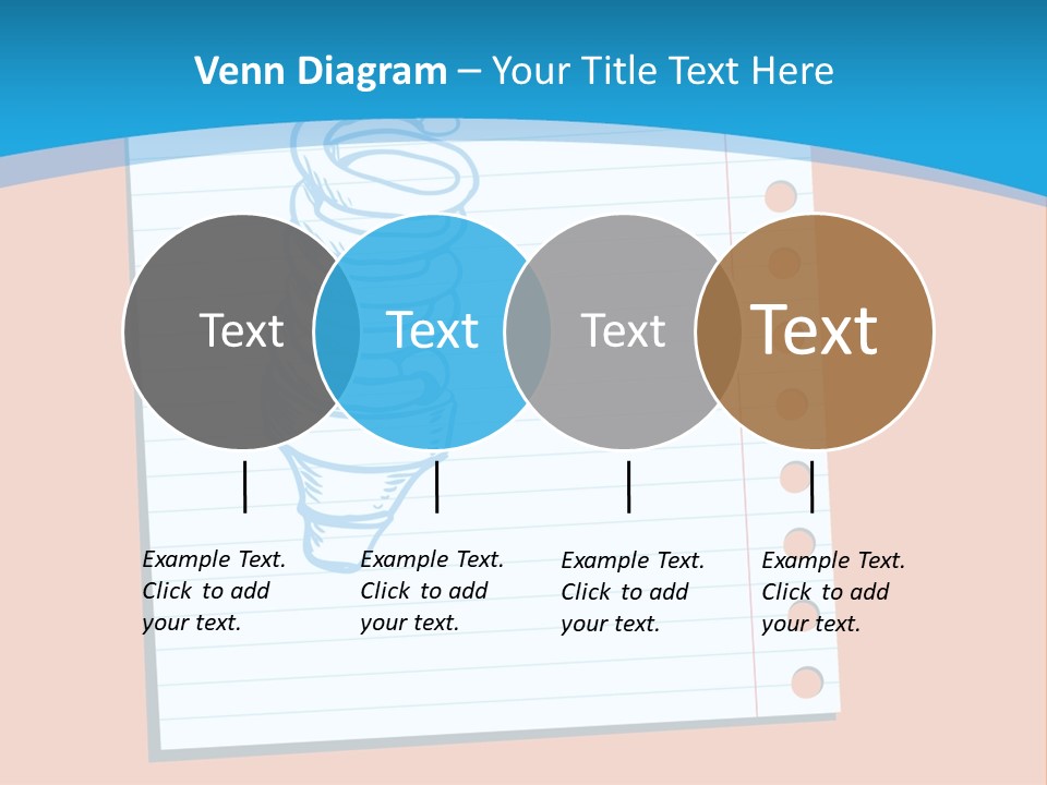 Scribble Notebook Lightbulb PowerPoint Template