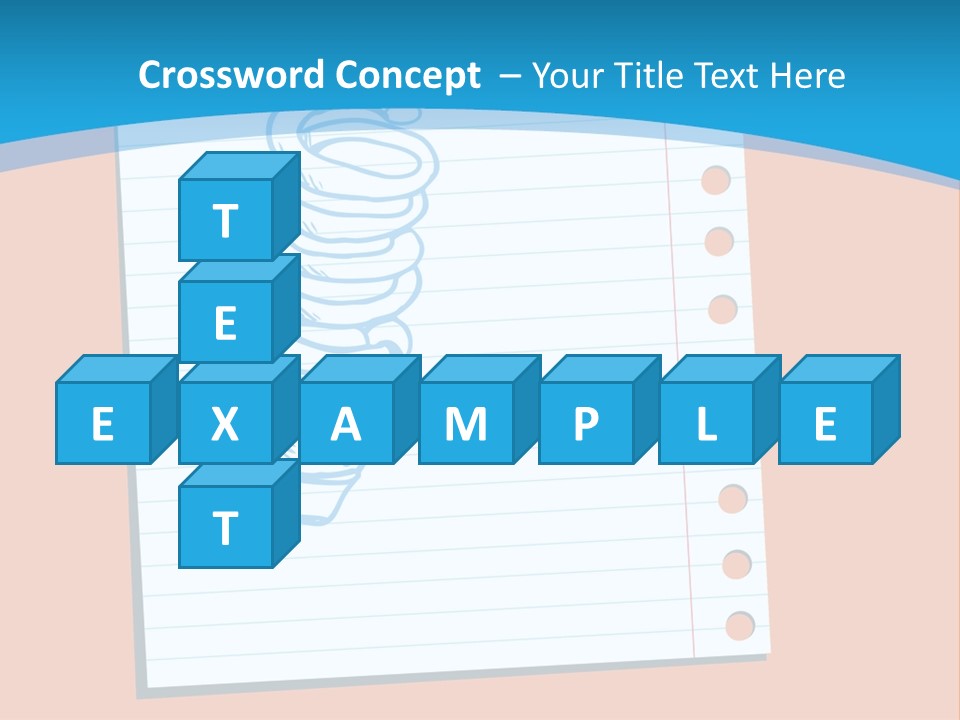 Scribble Notebook Lightbulb PowerPoint Template