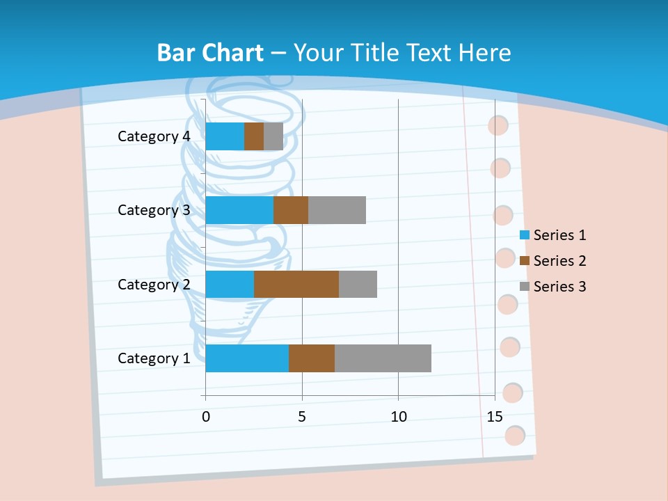 Scribble Notebook Lightbulb PowerPoint Template