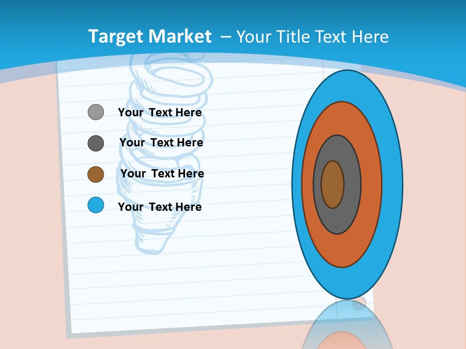 Scribble Notebook Lightbulb PowerPoint Template