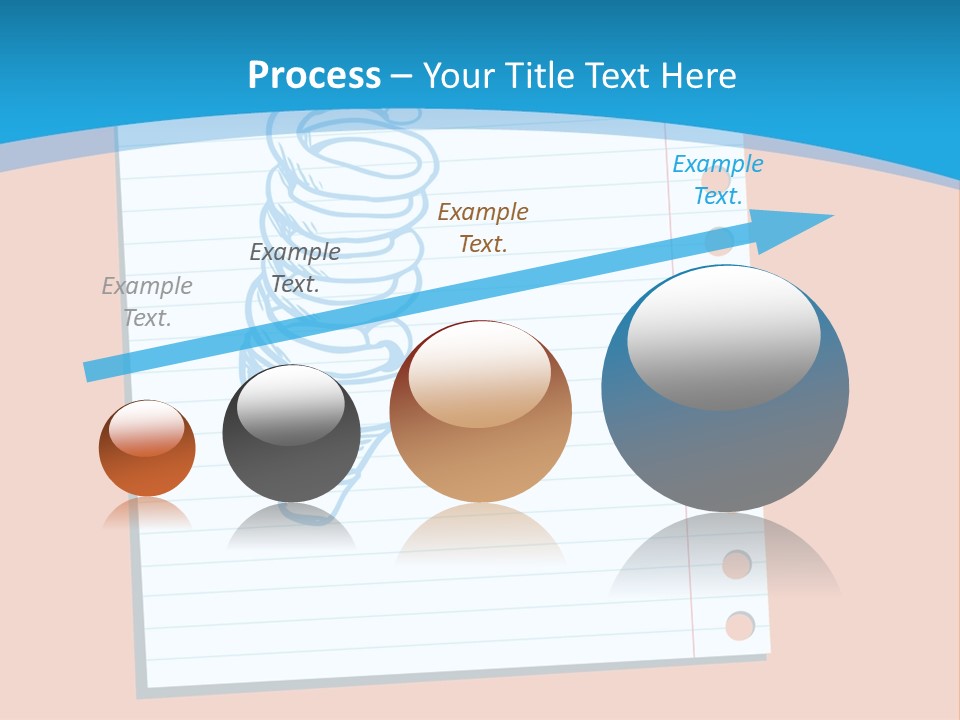 Scribble Notebook Lightbulb PowerPoint Template