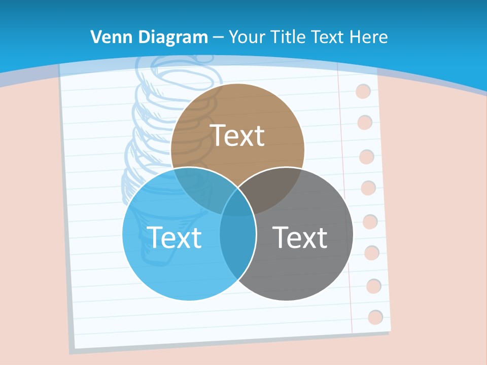 Scribble Notebook Lightbulb PowerPoint Template