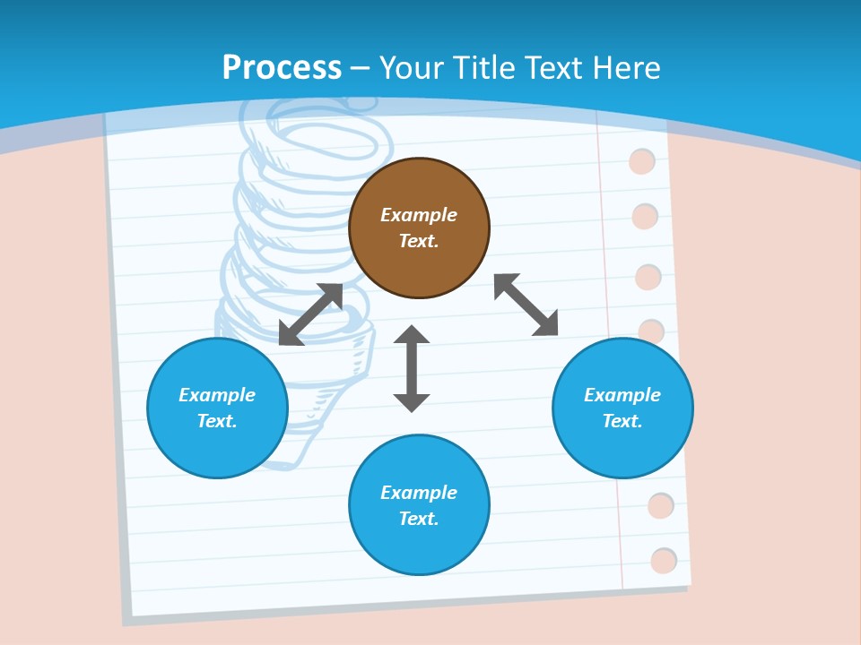 Scribble Notebook Lightbulb PowerPoint Template