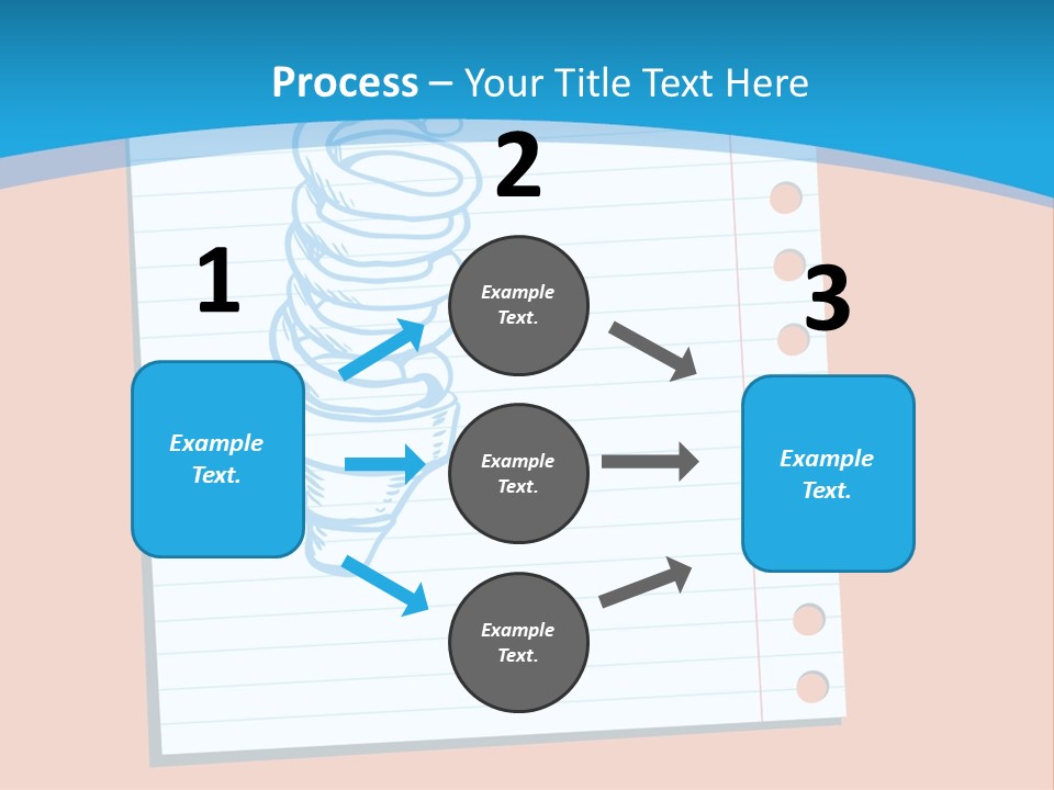 Scribble Notebook Lightbulb PowerPoint Template