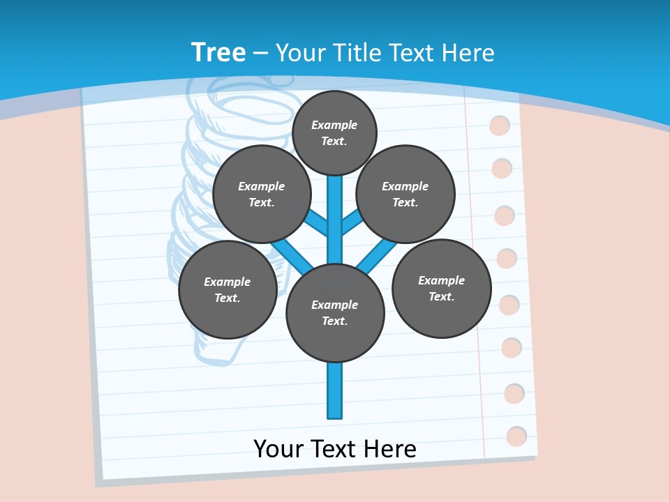 Scribble Notebook Lightbulb PowerPoint Template