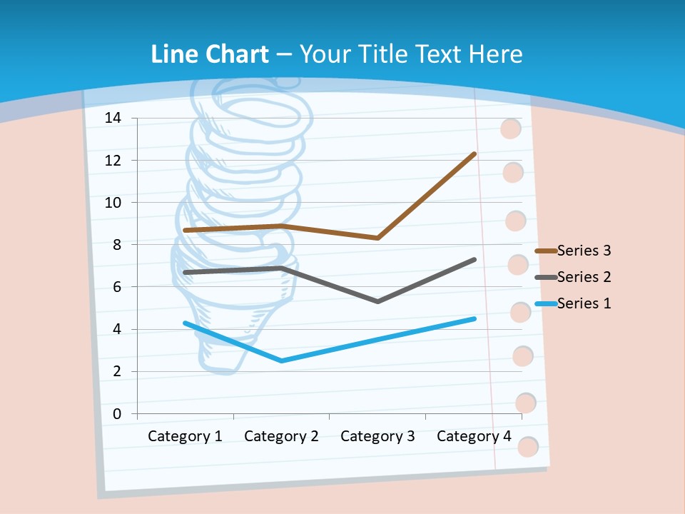 Scribble Notebook Lightbulb PowerPoint Template