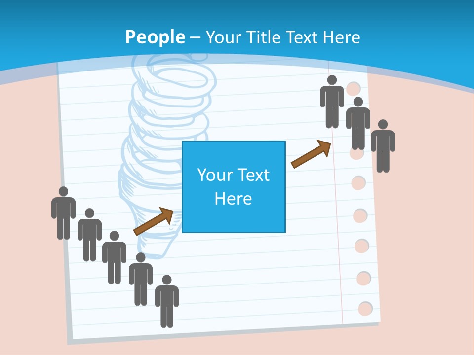 Scribble Notebook Lightbulb PowerPoint Template