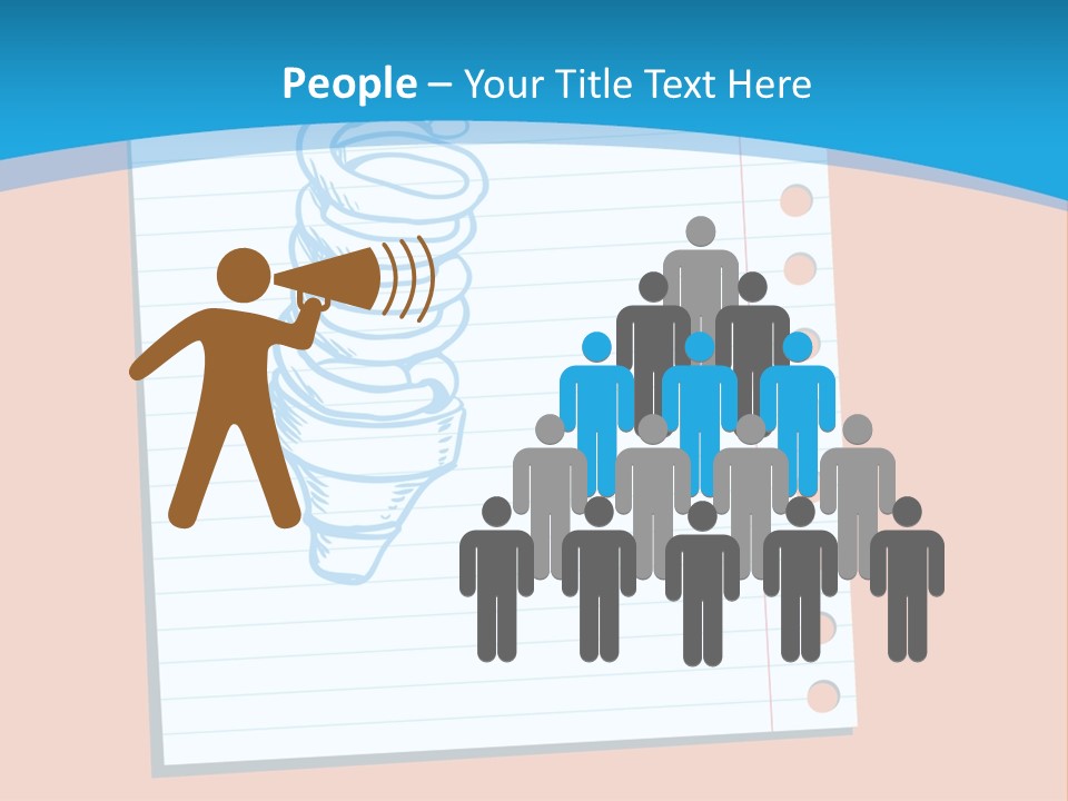 Scribble Notebook Lightbulb PowerPoint Template