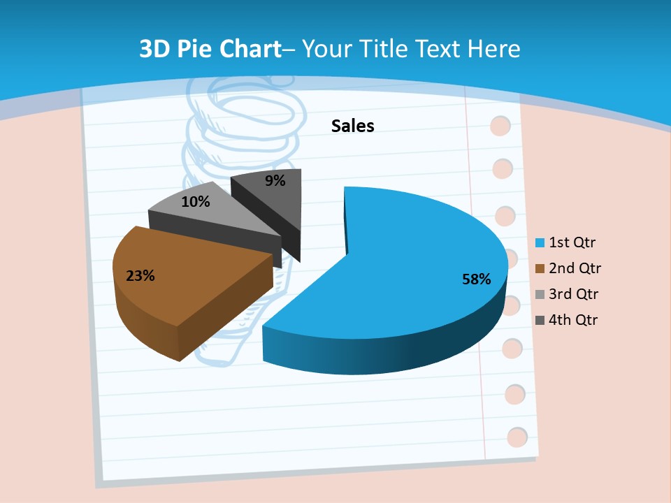 Scribble Notebook Lightbulb PowerPoint Template