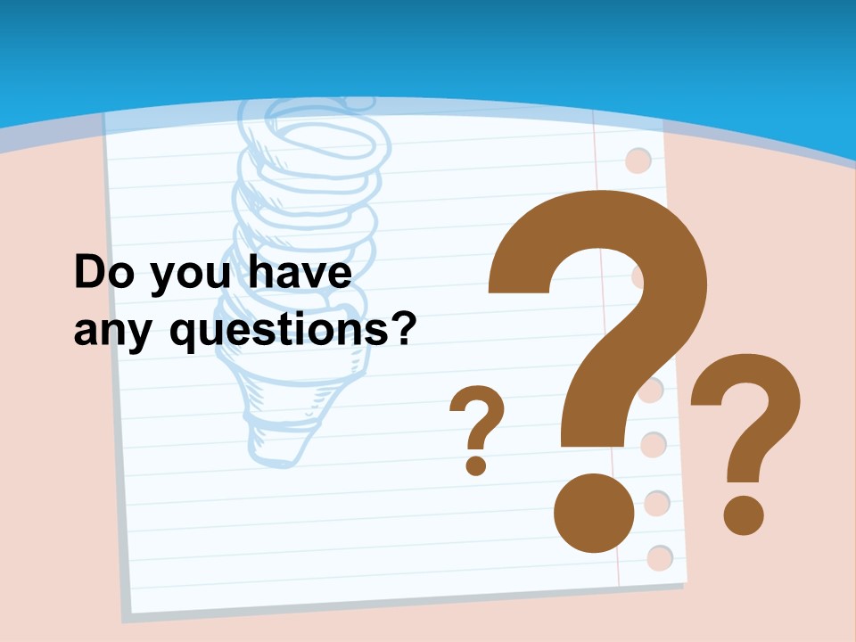 Scribble Notebook Lightbulb PowerPoint Template