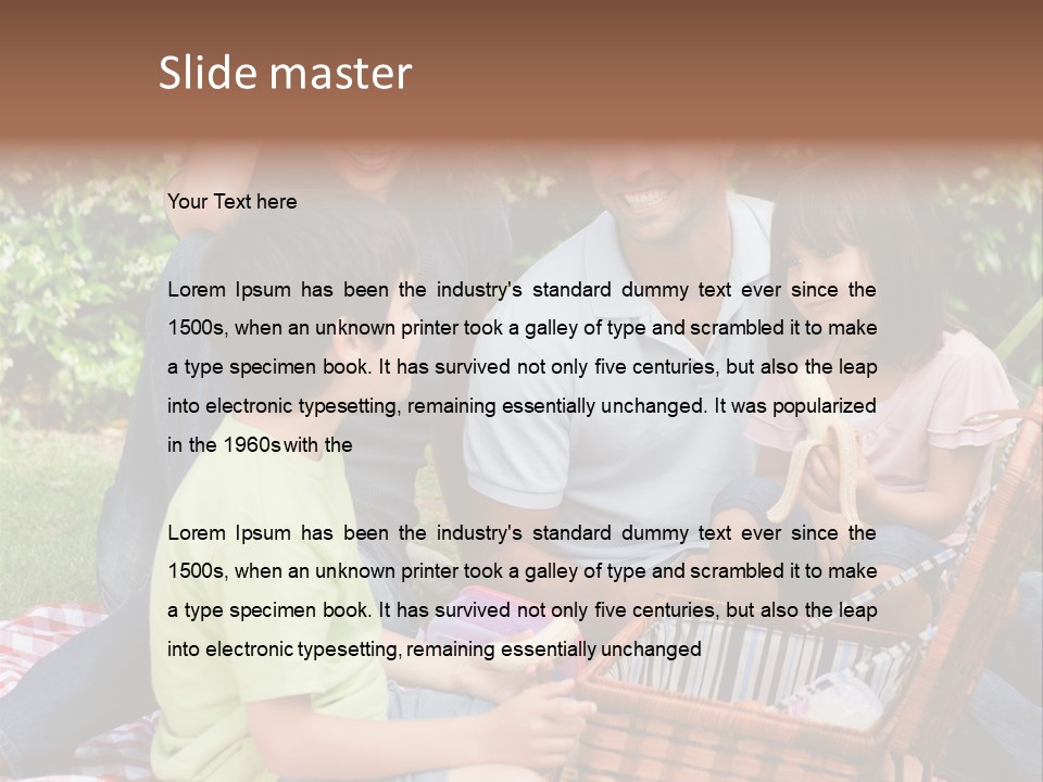 Kid Family Picnic PowerPoint Template