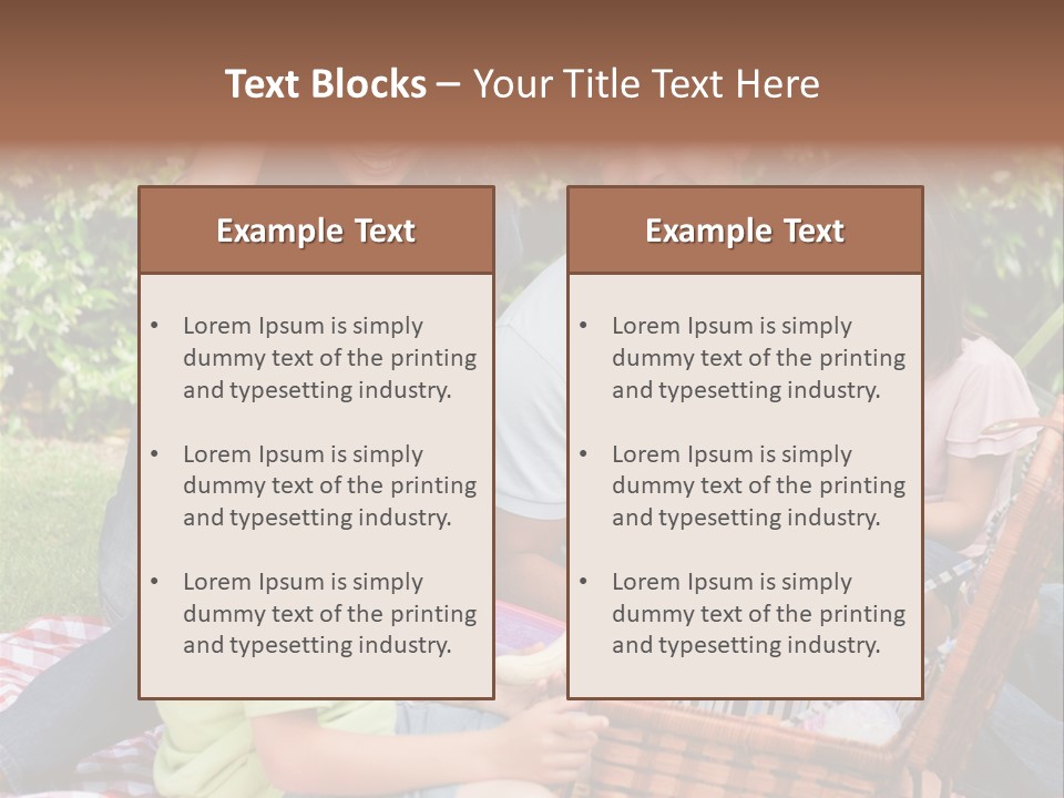 Kid Family Picnic PowerPoint Template