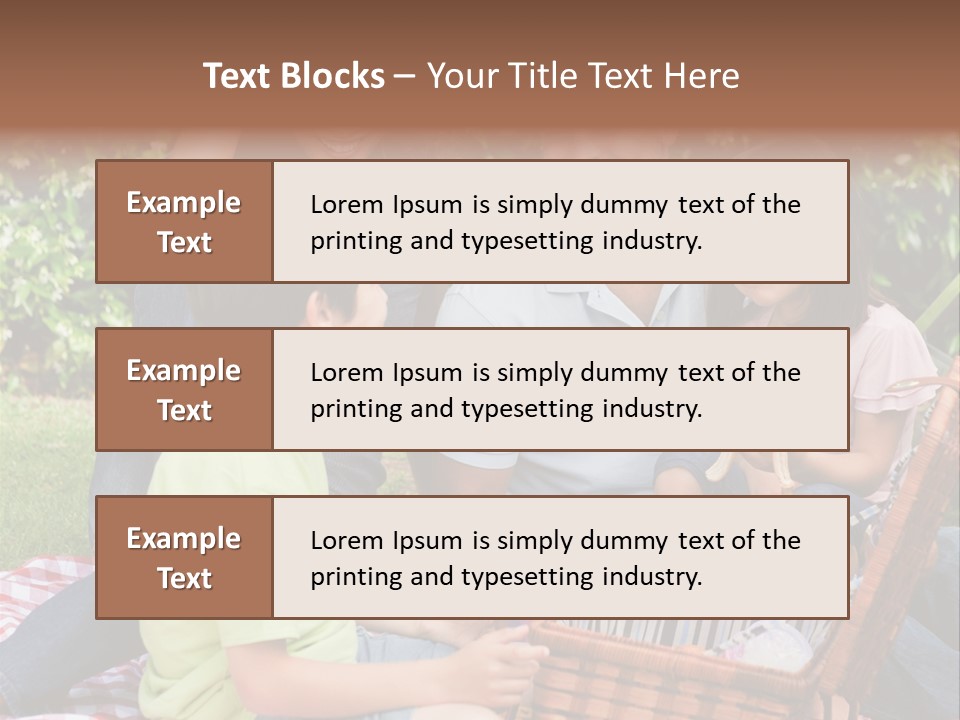 Kid Family Picnic PowerPoint Template