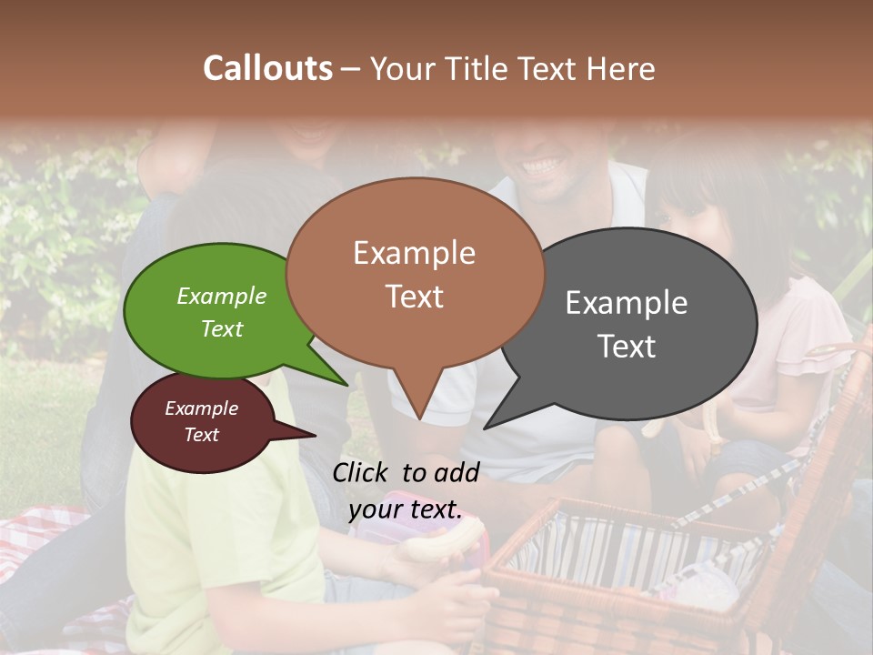 Kid Family Picnic PowerPoint Template