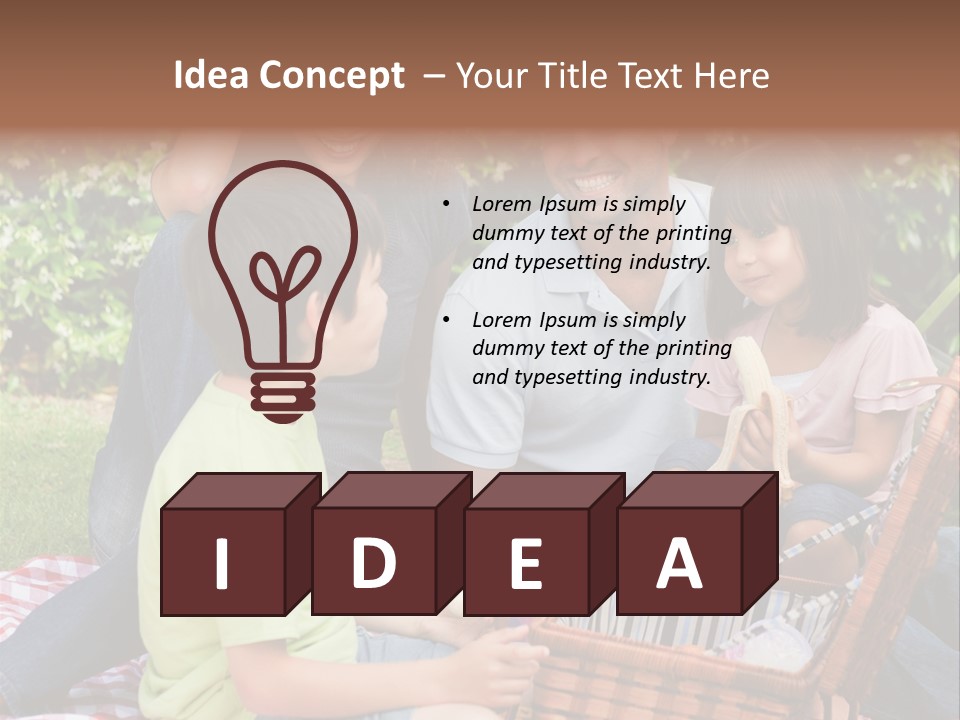 Kid Family Picnic PowerPoint Template