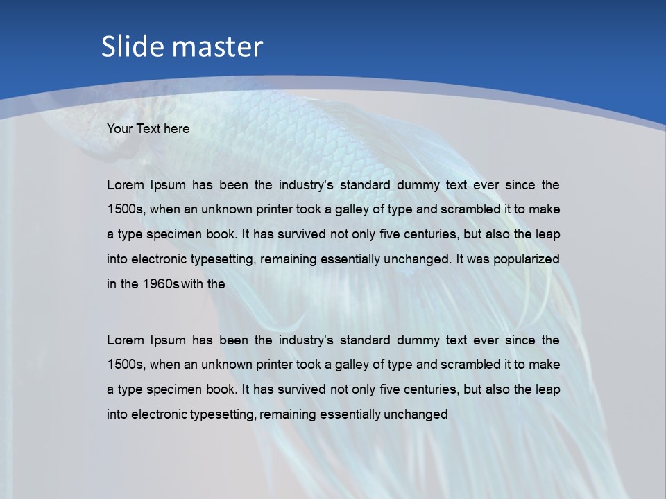 Dive Isolated Siam PowerPoint Template