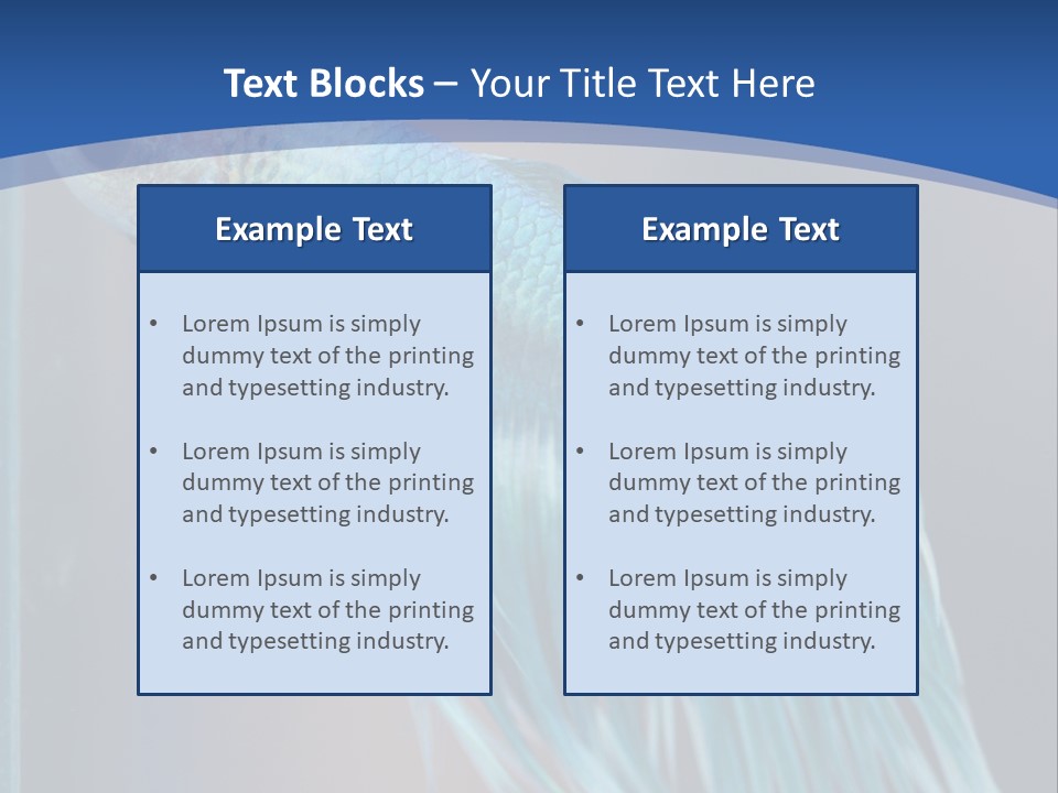 Dive Isolated Siam PowerPoint Template