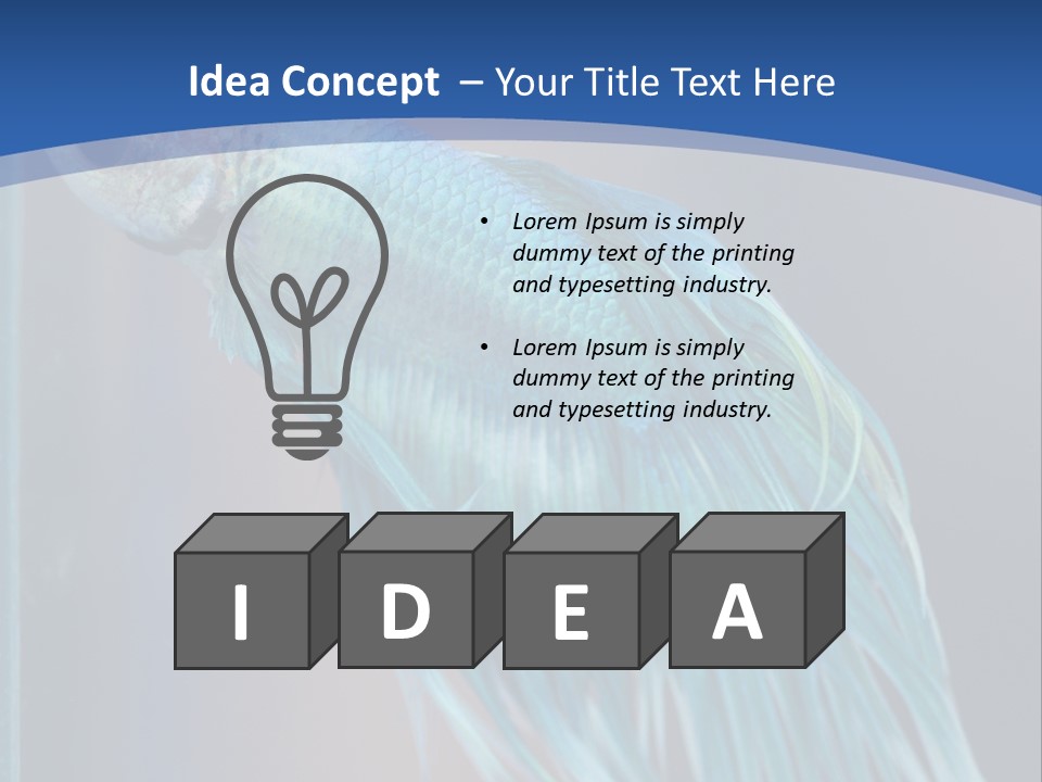 Dive Isolated Siam PowerPoint Template