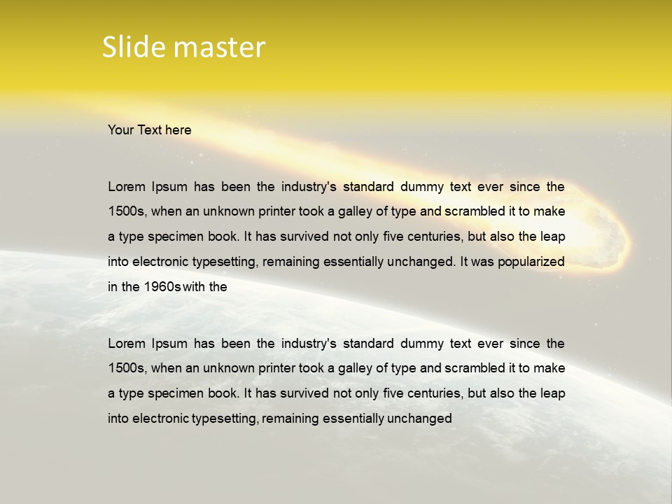 Danger Shower Fiction PowerPoint Template