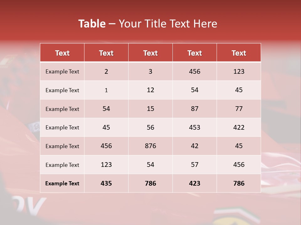 Turn Transportation Formula PowerPoint Template