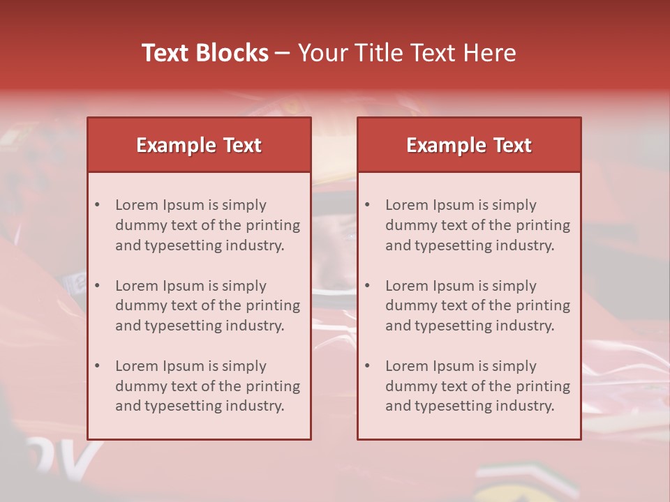 Turn Transportation Formula PowerPoint Template