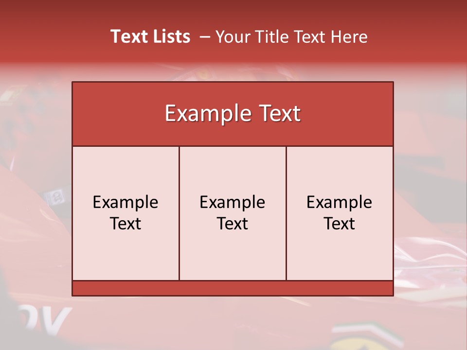 Turn Transportation Formula PowerPoint Template