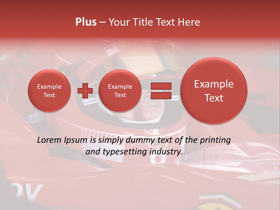 Turn Transportation Formula PowerPoint Template