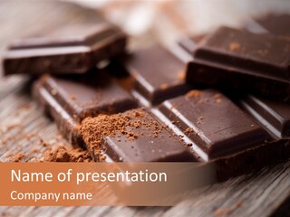 Sugar Nutrition Pieces PowerPoint Template