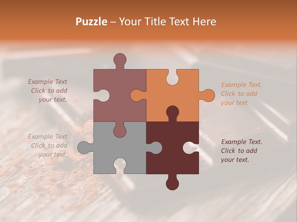 Sugar Nutrition Pieces PowerPoint Template