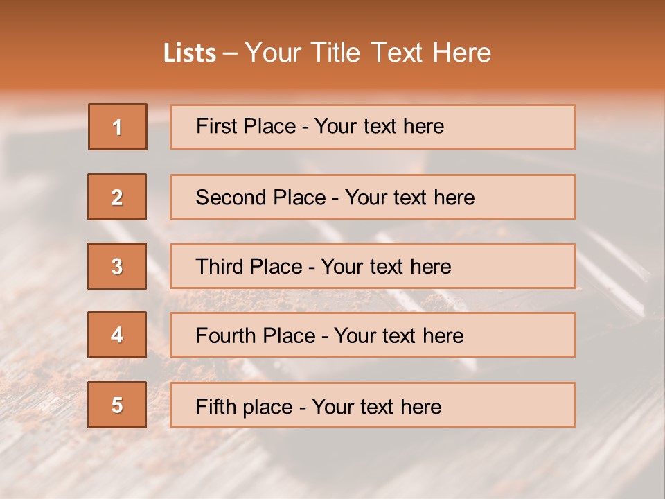 Sugar Nutrition Pieces PowerPoint Template