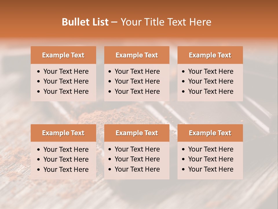 Sugar Nutrition Pieces PowerPoint Template