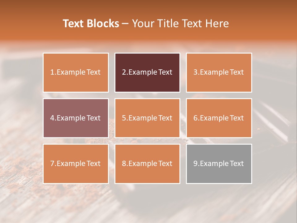Sugar Nutrition Pieces PowerPoint Template