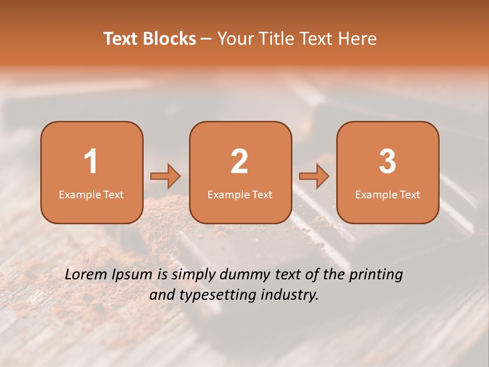 Sugar Nutrition Pieces PowerPoint Template