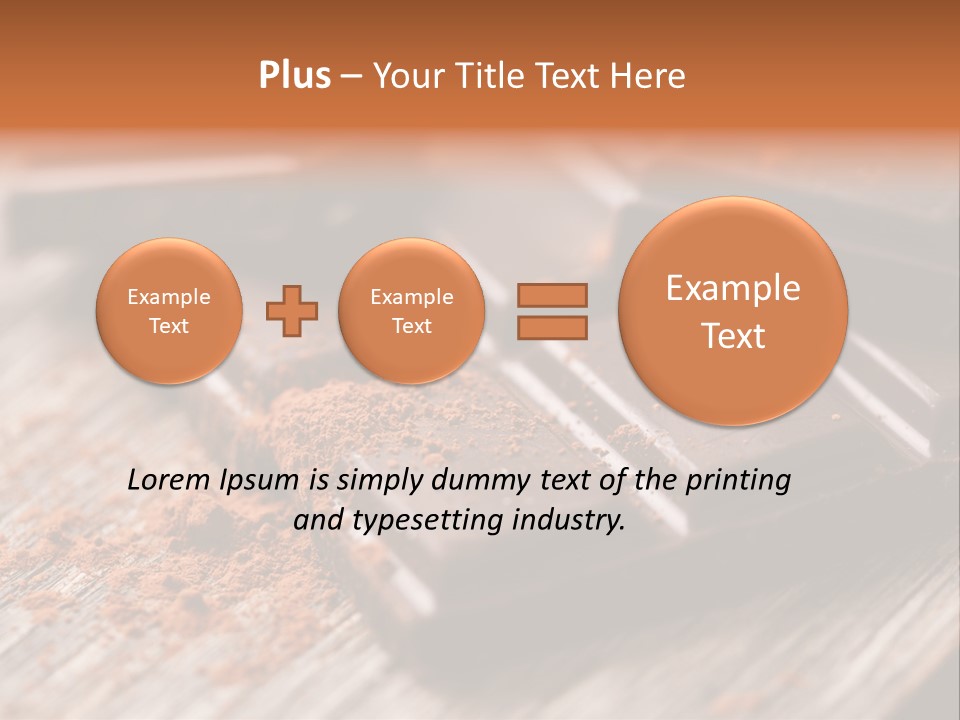 Sugar Nutrition Pieces PowerPoint Template