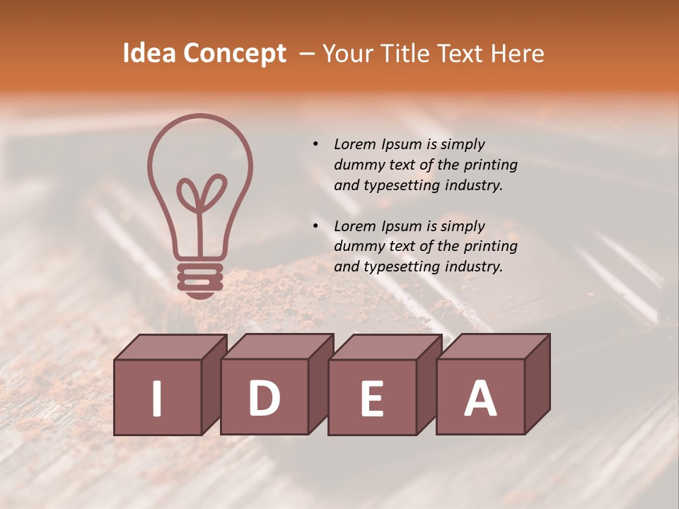 Sugar Nutrition Pieces PowerPoint Template