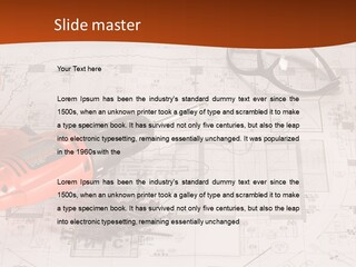 Screws Hat Contractor PowerPoint Template